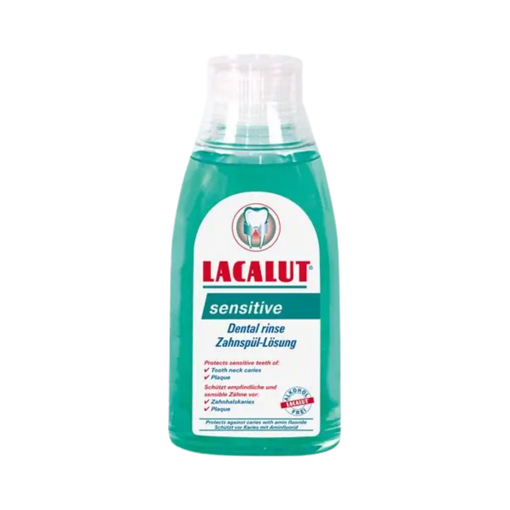 LACALUT Sensitive Dental Rinse - 300ml | لاكالوت غسول للعناية بالأسنان الحساسة - 300 مل