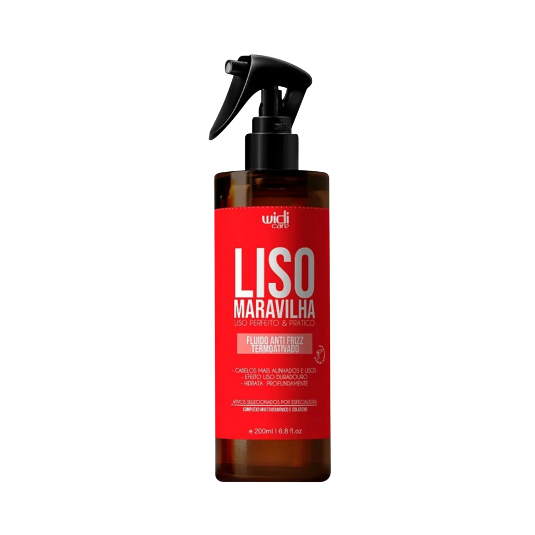 WIDI CARE WID LISO MARAVILHA FLUIDO ANTI FRIZZ TERMOATIVO - 200ml | ويدي كير سائل مضاد للتجعد  - 200 مل