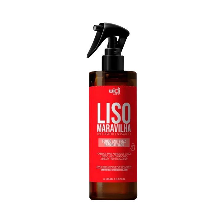 WIDI CARE WID LISO MARAVILHA FLUIDO ANTI FRIZZ TERMOATIVO - 200ml | ويدي كير سائل مضاد للتجعد  - 200 مل