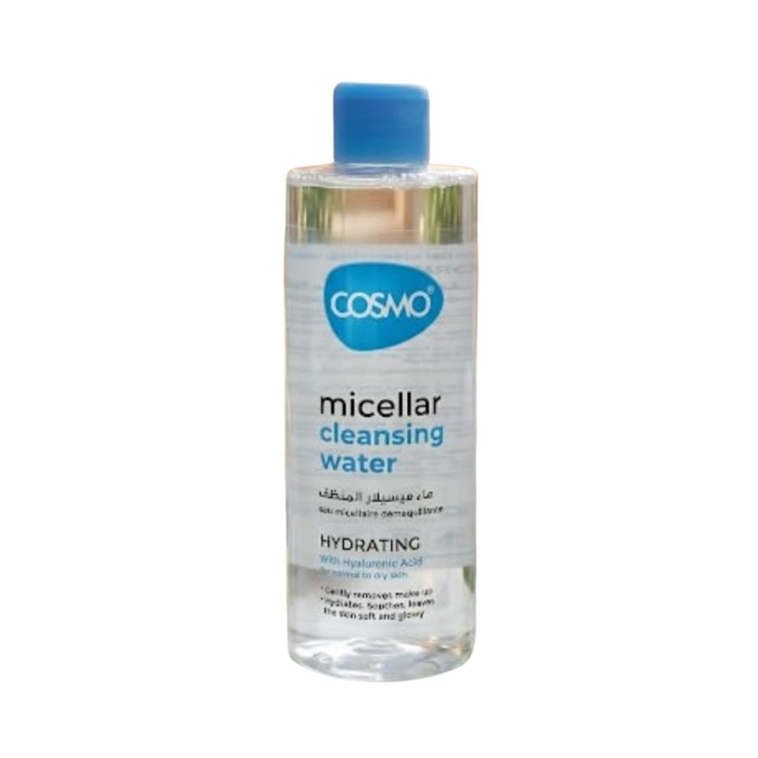 Cosmo Micellar Cleansing Water Hydrating -500ml | كوزمو  ميسيلار المنظّفة والمرطّبة – 500 مل