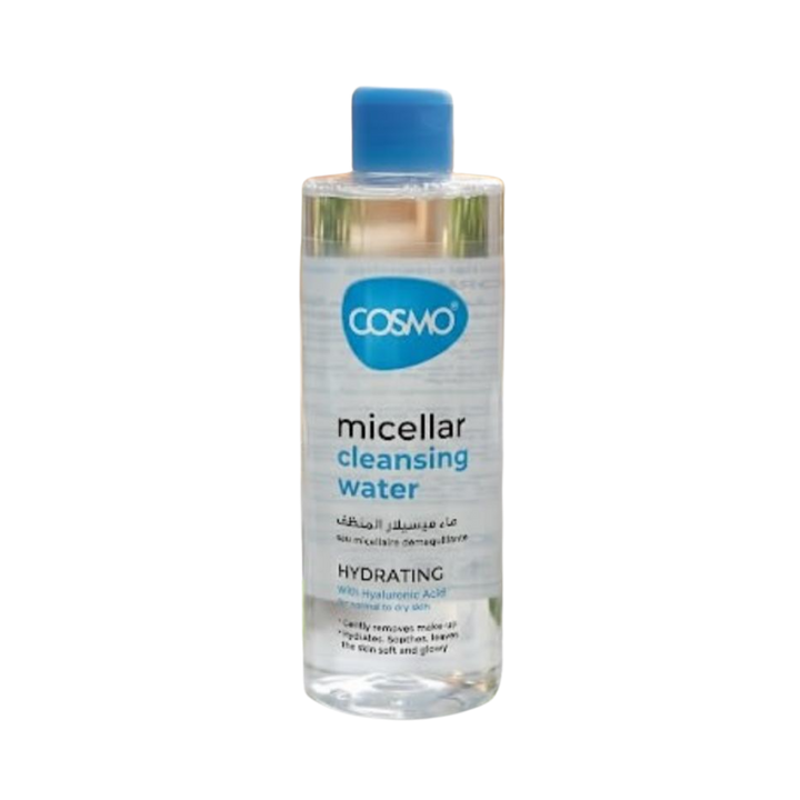 Cosmo Micellar Cleansing Water Hydrating -500ml | كوزمو  ميسيلار المنظّفة والمرطّبة – 500 مل