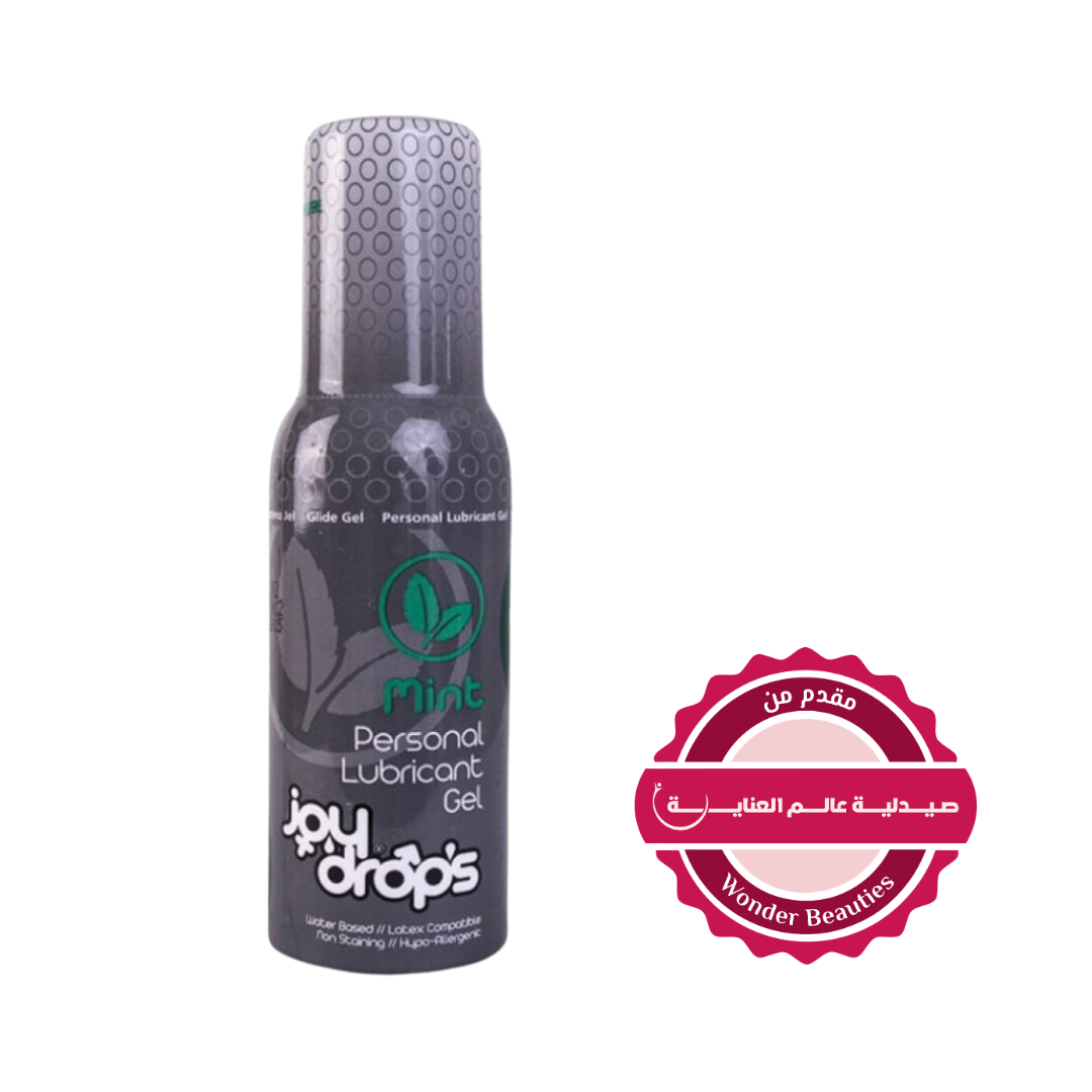 Joy Drop's Mint Lubricant Gel - 100ml | جوي دروبس جيل تزييت شخصي بالنعناع - 100 مل