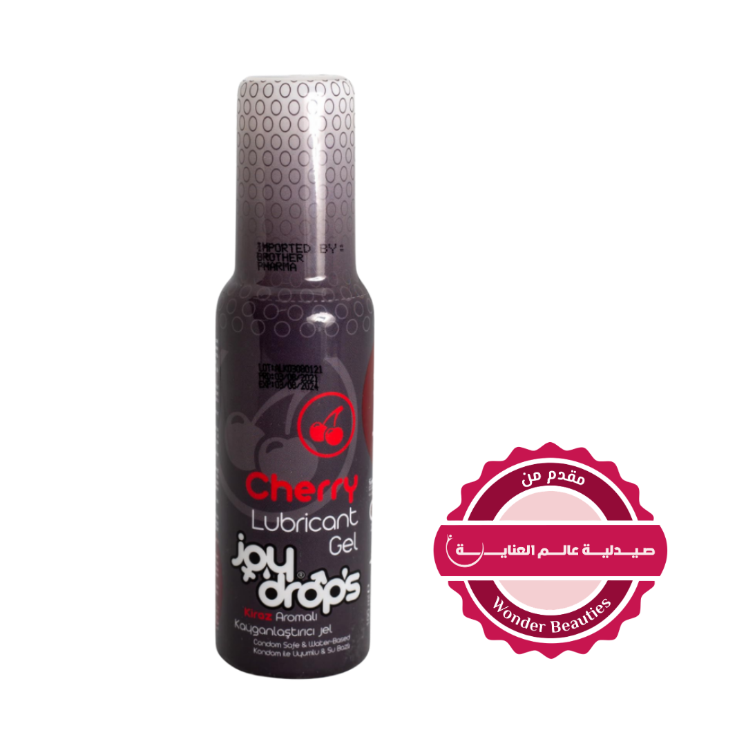Joy Drops Cherry Lubricant Gel - 100ml | جل مرطب شخصي بعبير الكرز - 100 مل
