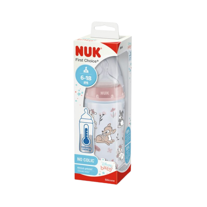 Nuk First Choise Tiger + 6-18m - 300ml | نوك فيرست تشويس رضّاعة الأطفال +6 أشهر - 300 مل