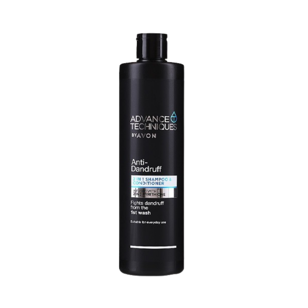 Avon Advance Techniques Anti-Dandruff 2-in-1 Shampoo & Conditioner - 700ml | أفون أدفانس شامبو وبلسم 2 في 1 مضاد للقشرة - 700 مل