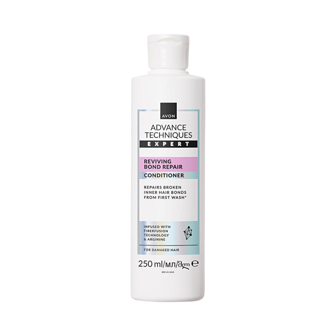 Avon Reviving Bond Repair Conditioner Cruelty-free Advance Techniques Expert - 250ml | بلسم أفون لإصلاح الشعر المتضرر وإعادة الحيوية – 250مل