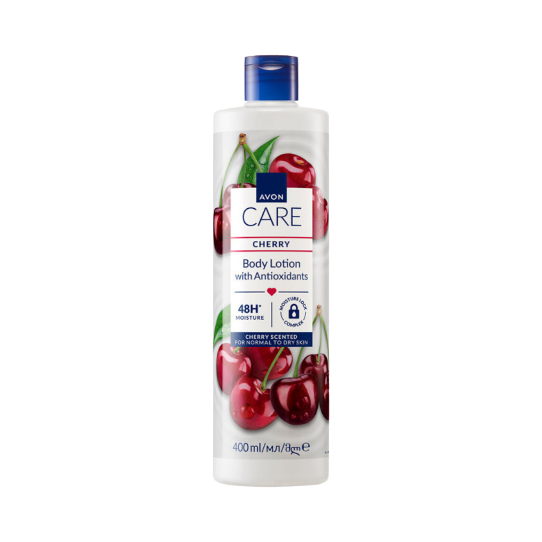 AVON Care CHERRY Body Lotion With Antioxidants - 400ml | فون كير لوشن الجسم بالكرز مع مضادات الأكسدة - 400 مل