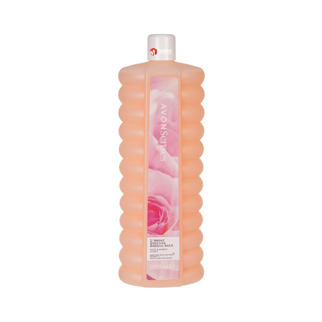 Avon L'Amour Sunrise Bubble Bath Shower Gel - 1000ml | افون رغوة استحمام وجل استحمام - 1000 مل