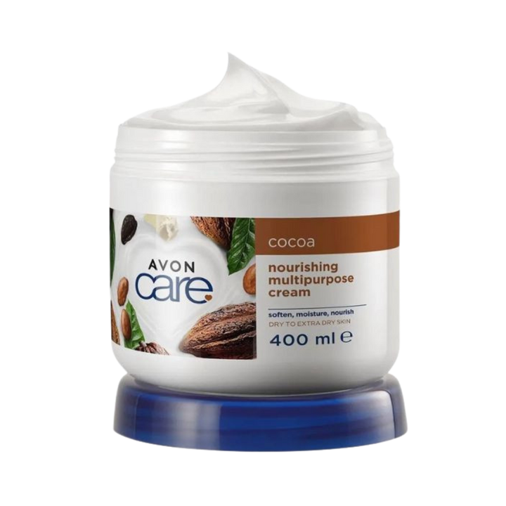 AVON Care Cocoa Nourishing Multipurpose Cream - 400ml |أفون كير كريم كاكاو مغذّي متعدد الاستخدامات - 400 مل