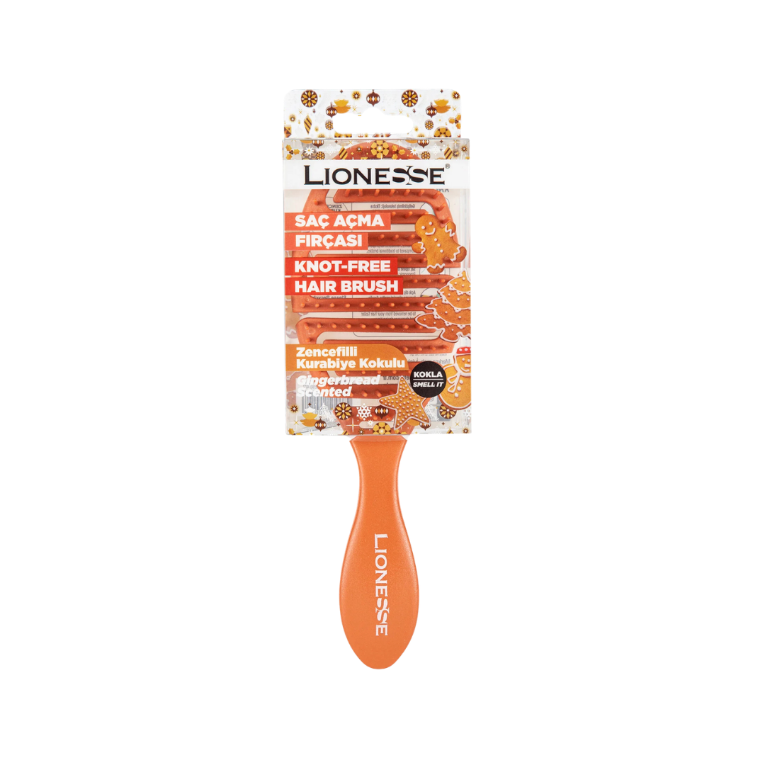 Tarko Lionesse Knot Free Hair Brush Gingerbread Scented |تاركو ليونيس فرشاة فك تشابك الشعر برائحة الزنجبيل