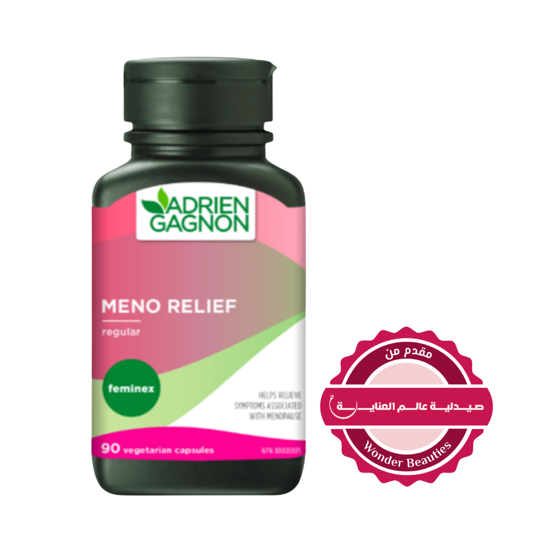 ADRIEN GAGNON Meno Relief Extra 30 Vegetarian Capsules | أدريان غانيون مكمل نباتي لعلاج اعراض انقطاع الطمث - 30 كبسولة