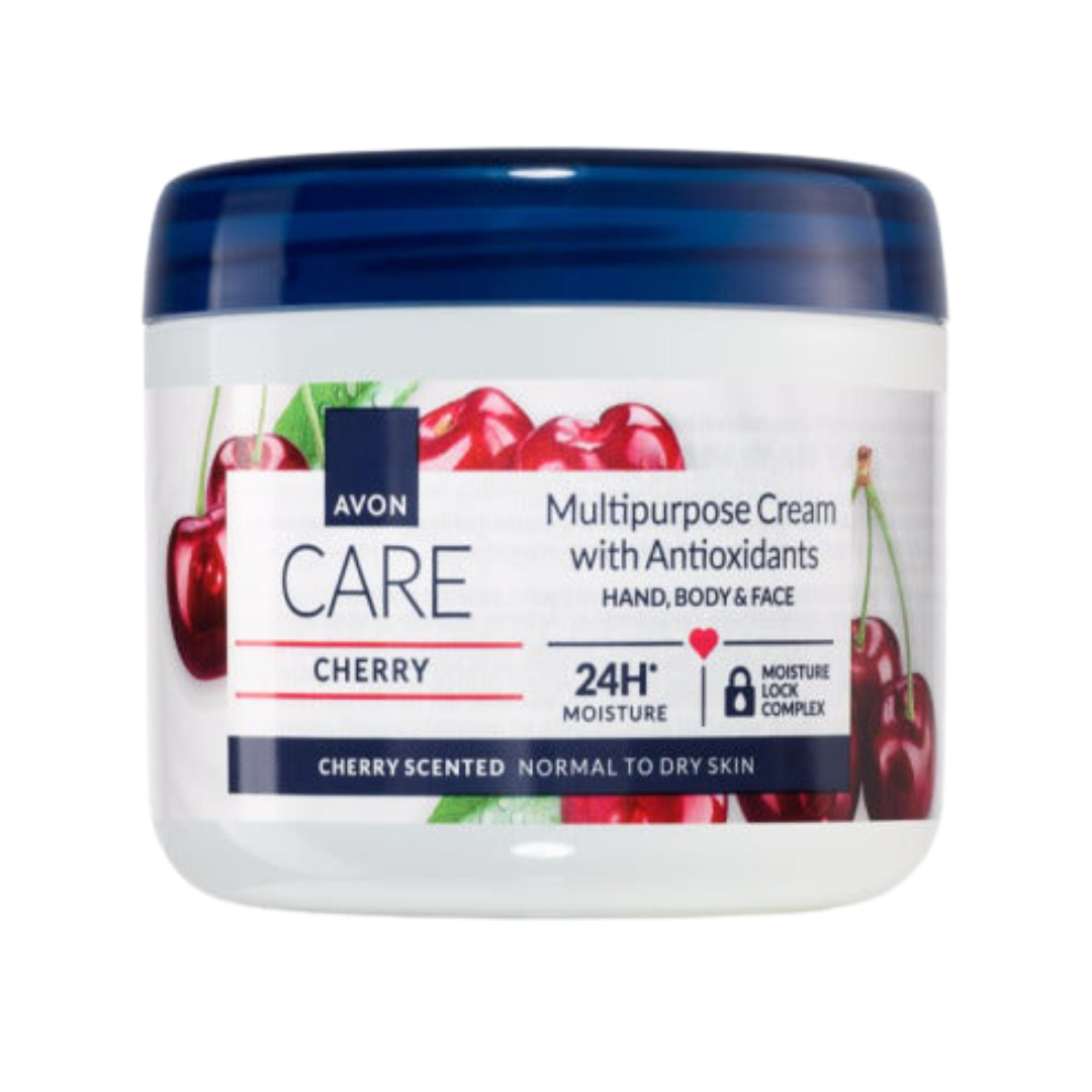 AVON Care Cherry MultiPurpose Cream - 400ml | افون كريم متعدد الاستخدامات  بالكرز - 400مل