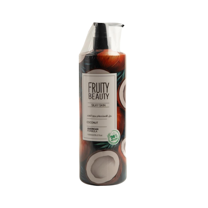 Silky Skin Coconut Shower Gel - 1000ml | فروتي بيوتي جل استحمام بجوز الهند - 1000 مل