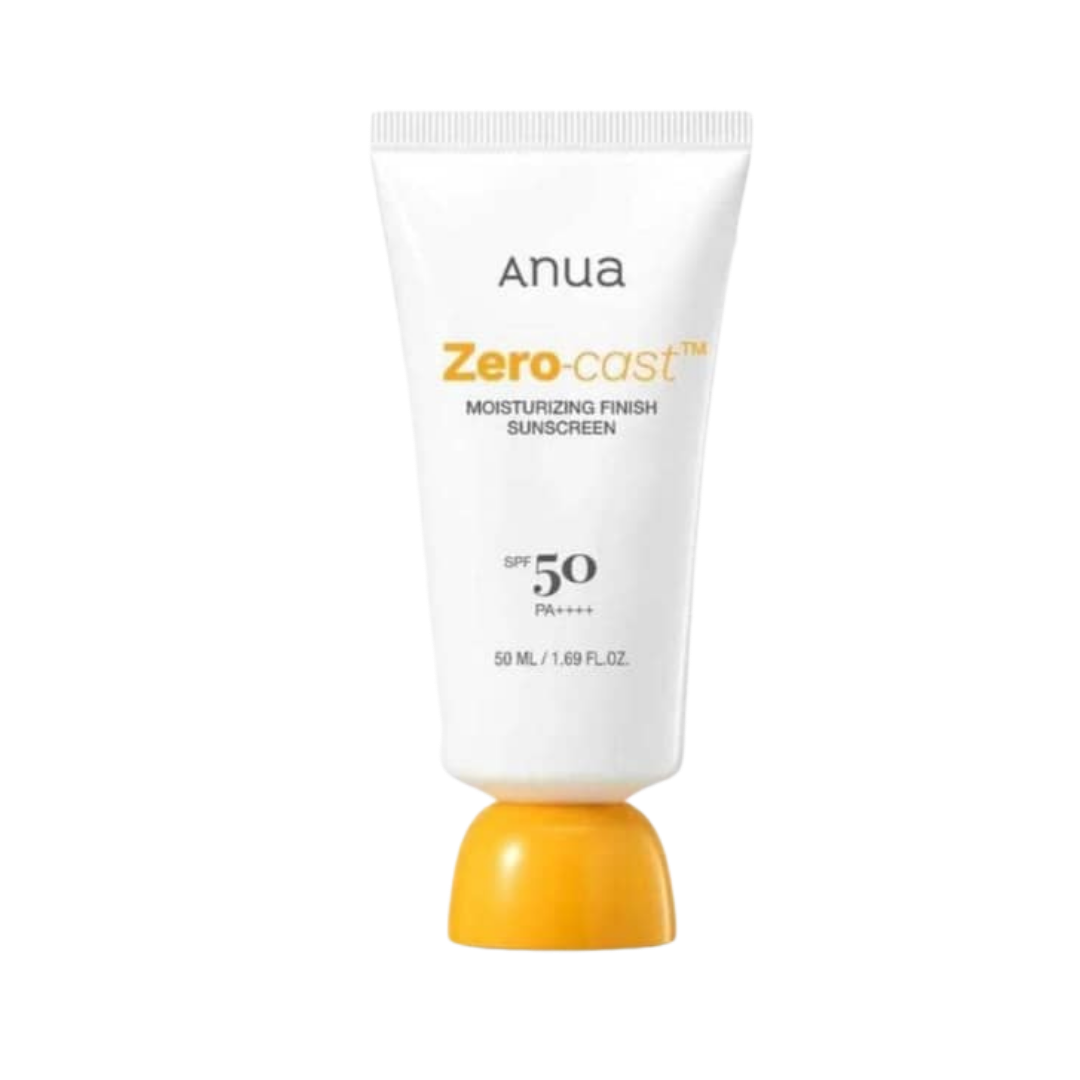 Anua - Zero-Cast Moisturizing Finish Sunscreen - 50ml | انوا واقي شمسي مرطب - 50 مل