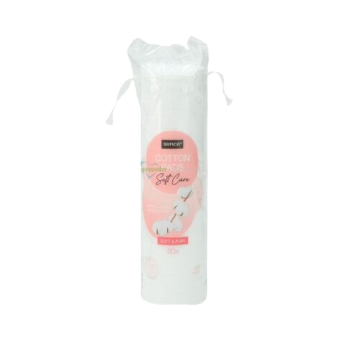 Sence Beauty Cotton Pads 80Pcs Soft & Pure | سينس بيوتي قطن ناعم ونقي – 80 قطعة