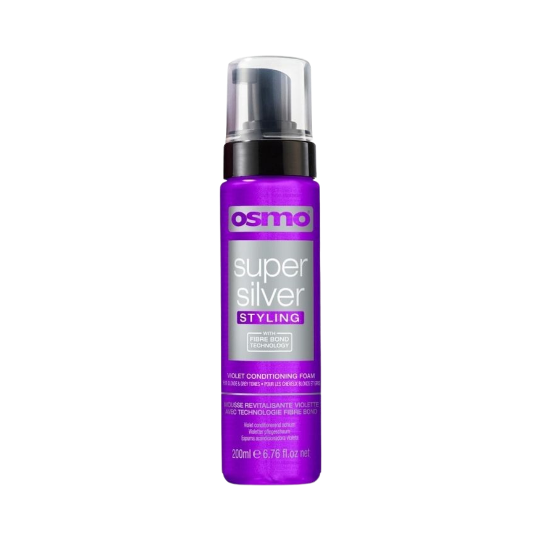 Osmo Super Silver Styling Violet Conditioning Foam - 200ml | رغوة أوسمو سوبر سيلفر البنفسجية للعناية بالشعر - 200مل