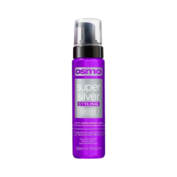 Osmo Super Silver Styling Violet Conditioning Foam - 200ml | رغوة أوسمو سوبر سيلفر البنفسجية للعناية بالشعر - 200مل