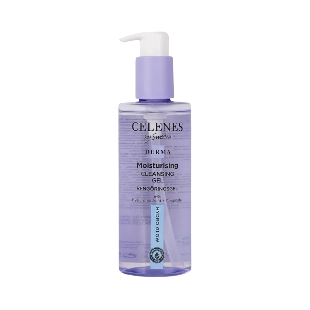 Celenes by Sweden Derma Moisturizing Cleansing Gel Hydro Glow - 250ml |  سيلينس جل غسول مرطب للبشرة - 250 مل