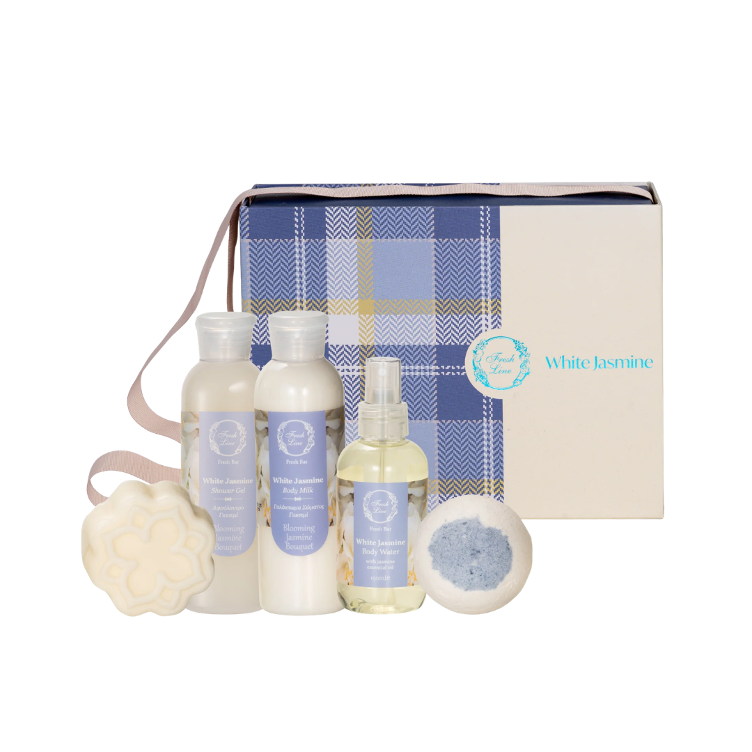 Fresh Line Promo White Jasmine Scented Body Lotion Set - 150ml | ستيفن سنة مجموعة العناية بالبشرة - 150مل