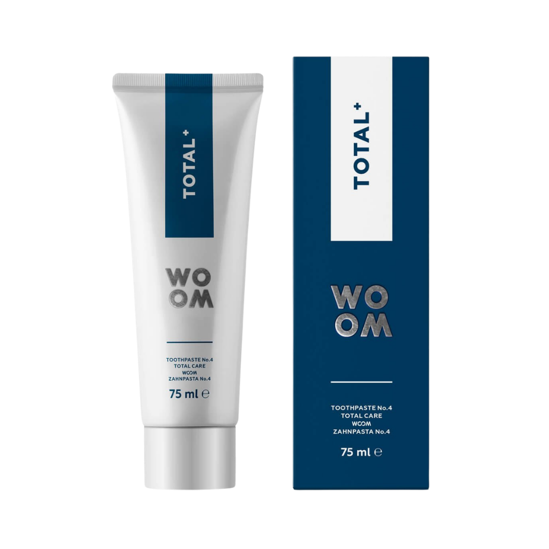 Woom Total+ Complex Care Toothpaste With Hap - 75ml | معجون أسنان ووم توتال+ عناية متكاملة مع هيدروكسي أباتيت – 75 مل