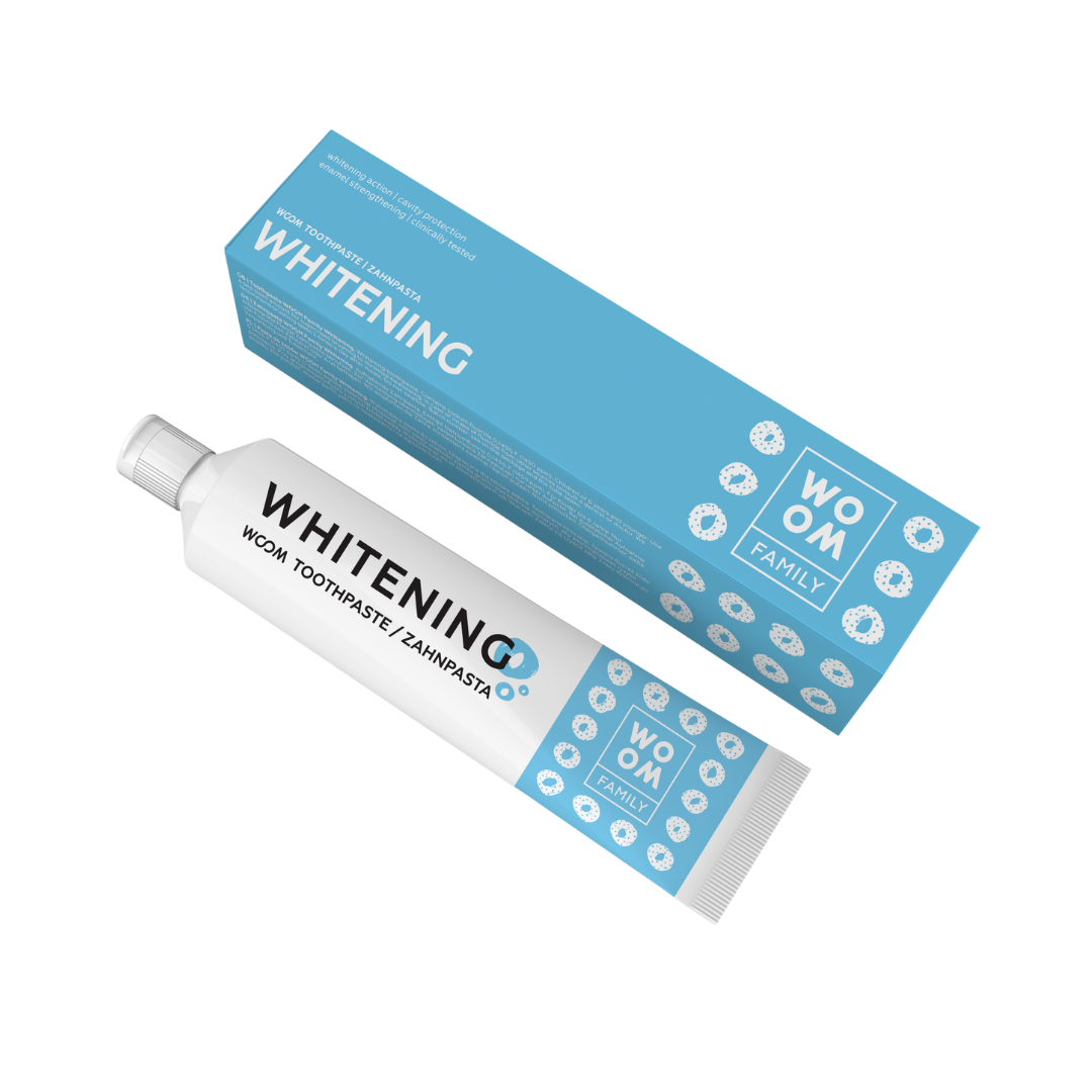 WOOM Toothpaste Family Whitening - 75ml | ووم معجون أسنان تبييض - 75مل