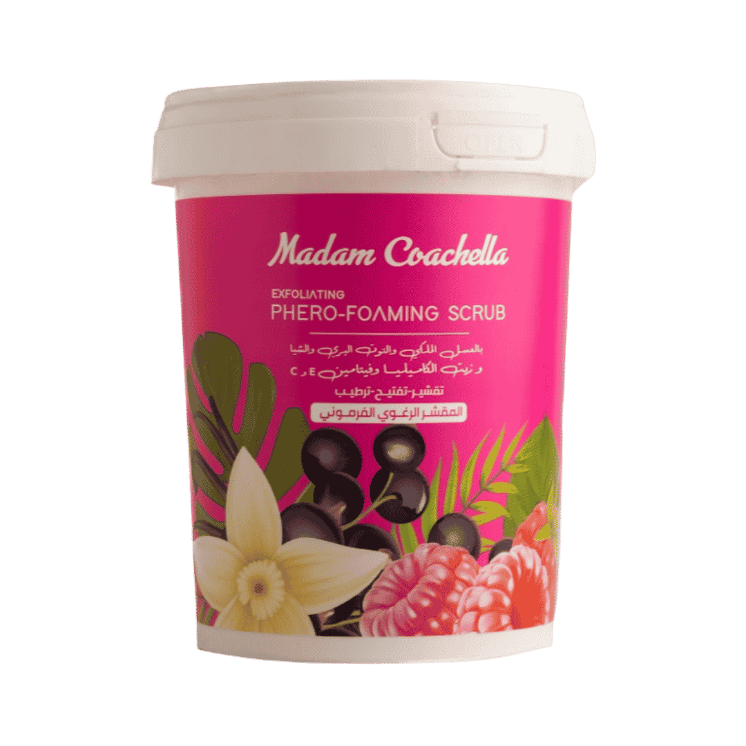 Madam Coachella Phero-Foaming Scrub - 500ml | مدام كوتشيلا سكراب مقشر للجسم فيرو  فومينغ  - 500 مل