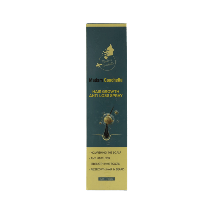 Madam Coachella Hair Growth Anti Loss Spray - 120ml | مادام كوتشيلا لمكافحة تساقط الشعر وتعزيز نموه - بخاخ 120 مل