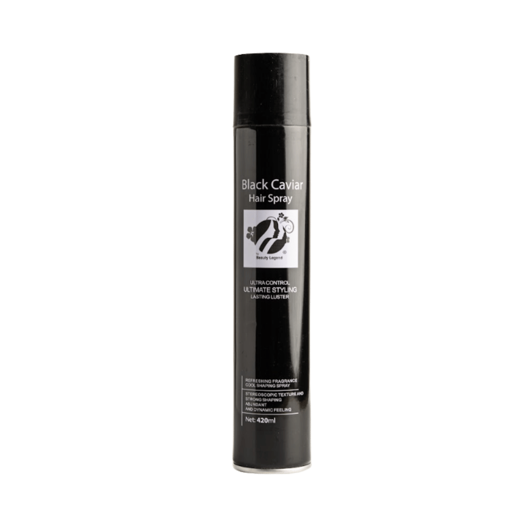 Top Beauty Legend BLACK CAVIAR HAIR SPRAY - 420ml | اسطورة الجمال بخاخ مثبت للشعر - 420 مل