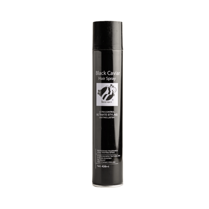 Top Beauty Legend BLACK CAVIAR HAIR SPRAY - 420ml | اسطورة الجمال بخاخ مثبت للشعر - 420 مل