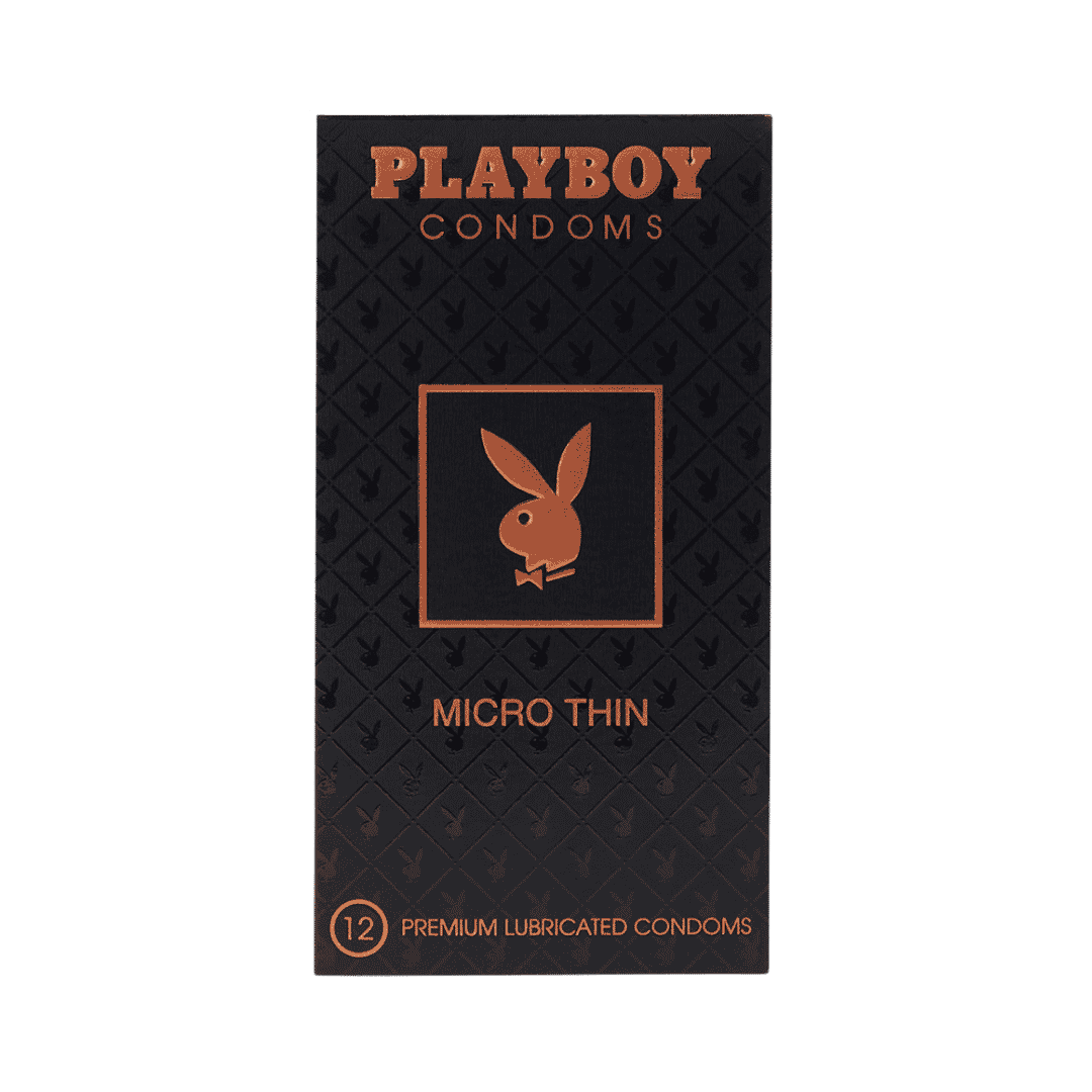PLAYBOY Condoms Micro Thin - 12 Pcs |بلاي بوي واقيات ذكرية - 12 قطعة
