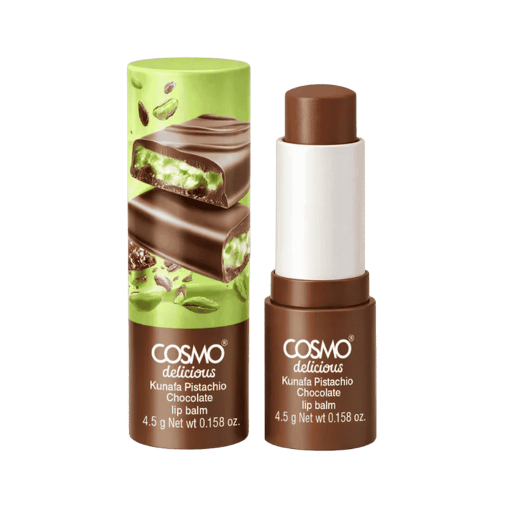 Cosmo Kunafa Pistachio Chocolate Lip Balm - 4.5g | كوزمو مرطب شفاه بطعم كنافة البستاشيو - 4.5غ