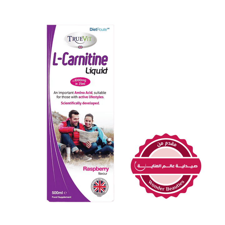TRUE ViT L-Carnitine Liquid 1000Mg Food Supplement - 500ml | ترو فيت سائل ال-كارنتين بنكهة التوت - 500مل