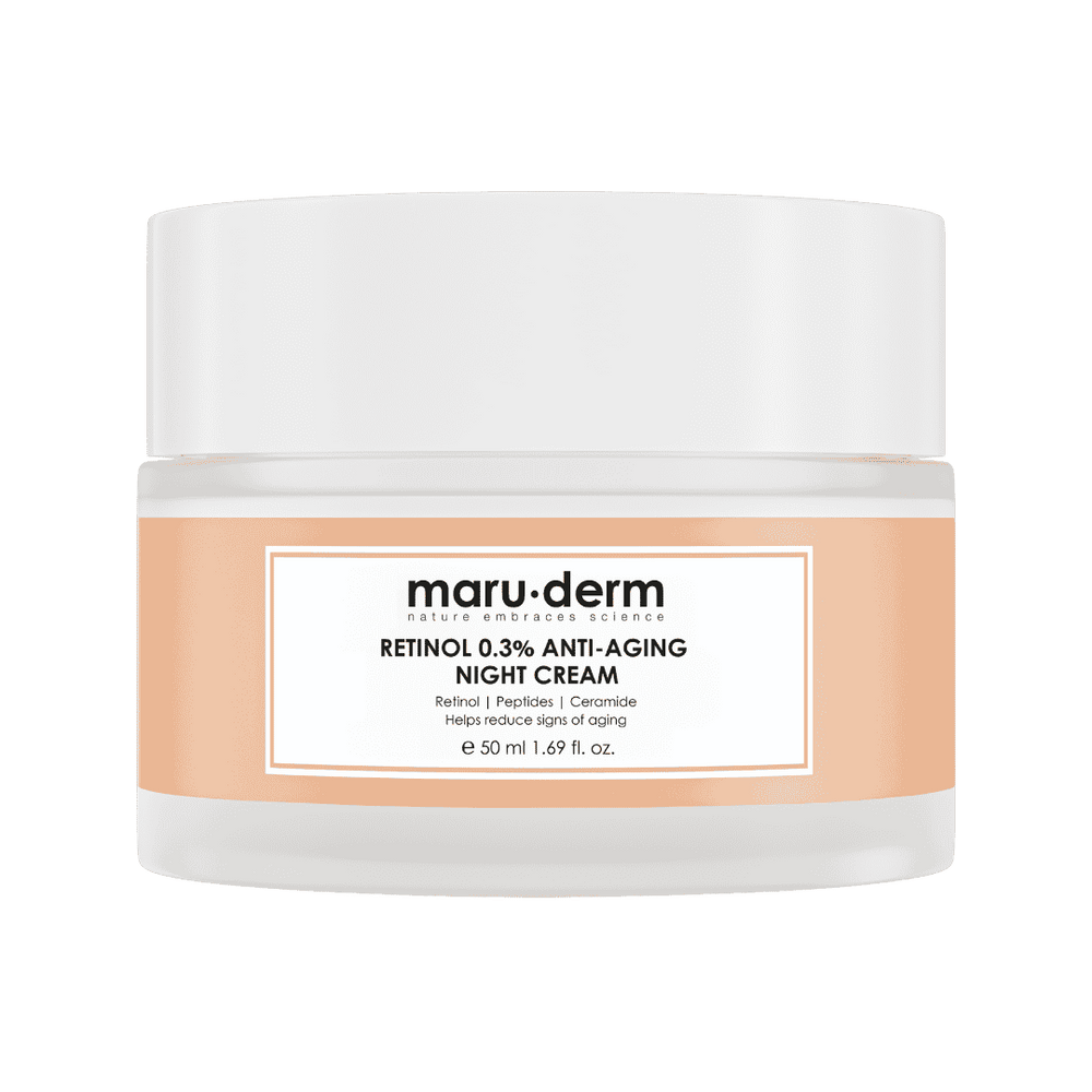 maru.derm Diamond Box Spf 50 + Retinol 0.3% Cream - 50ml | مارو ديرم كريم توهج ورطوبة الأرز - 50مل #1
