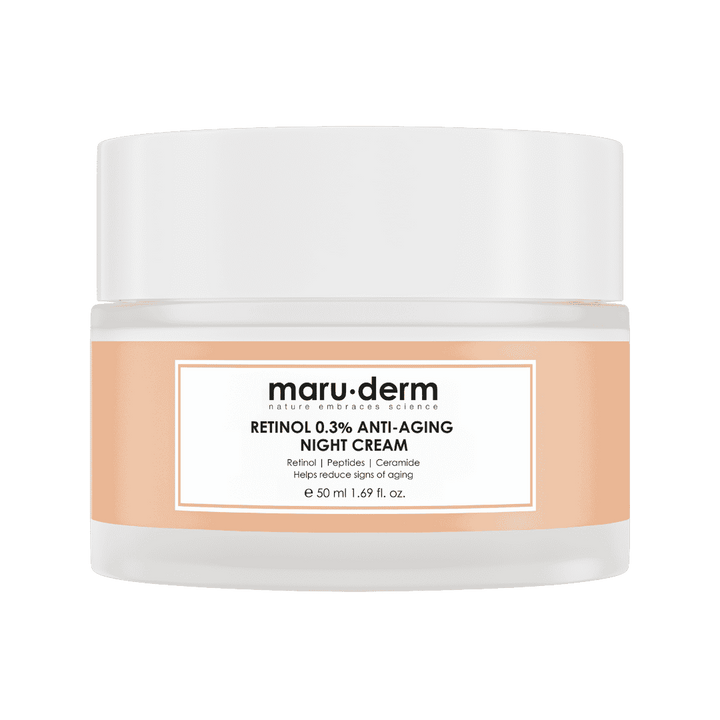 maru.derm Diamond Box Spf 50 + Retinol 0.3% Cream - 50ml | مارو ديرم كريم توهج ورطوبة الأرز - 50مل #1