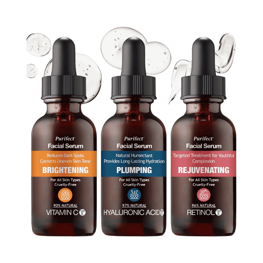 Purifect Hello Hydration Trio Facial Serums Set - 3 x - 30ml | بيورفيكت مجموعة سيروم الوجه هيلو هايدرايشن - 3*30 مل