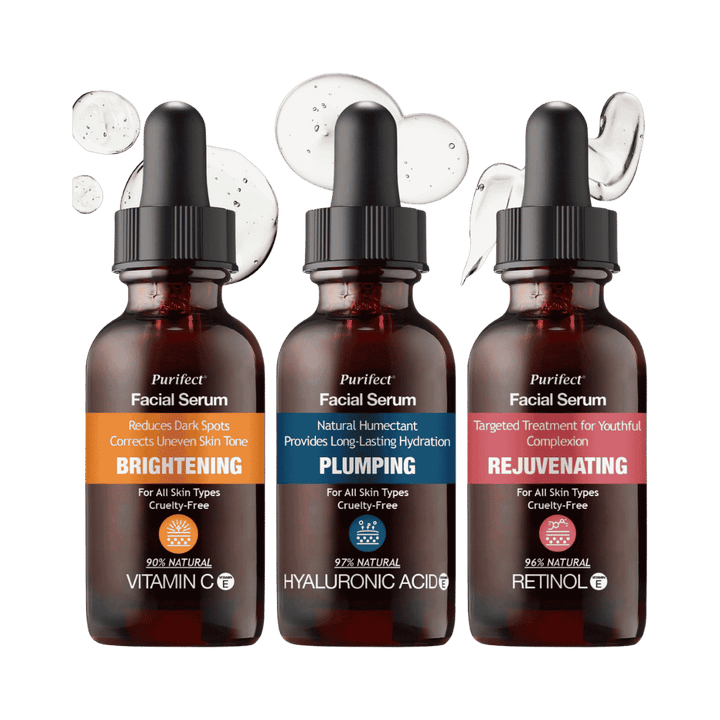Purifect Hello Hydration Trio Facial Serums Set - 3 x - 30ml | بيورفيكت مجموعة سيروم الوجه هيلو هايدرايشن - 3*30 مل