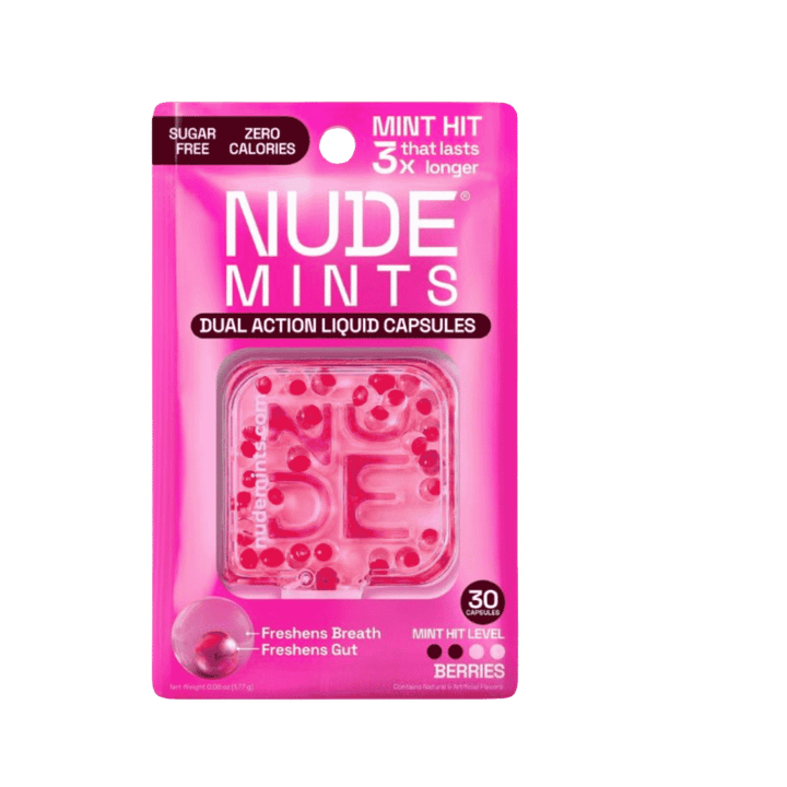 MINT HIT THAT LASTS 3X LONGER Berries - 30 Capsules | انتعاش بالنعناع يدوم 3 مرات أطول – توت بري – 30 كبسولة