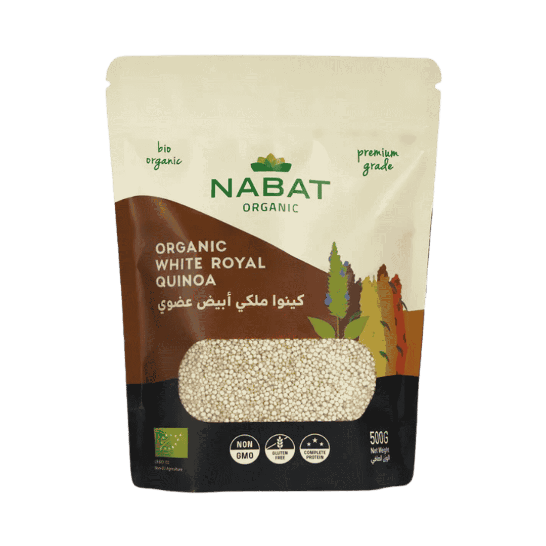 NABAT ORGANIC White Royal Quinoa - 500g| نبات كينوا ملكية بيضاء عضوية – 500 غ
