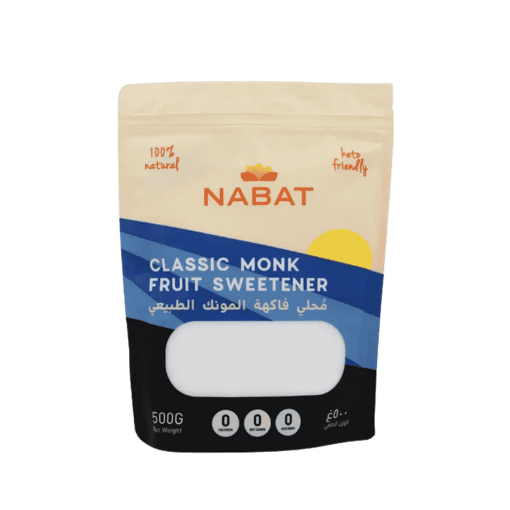 NABAT ORGANIC Classic Monk Fruit Sweetener - 500g | نبات محلي فاكهة المونك كلاسيك - 500غ
