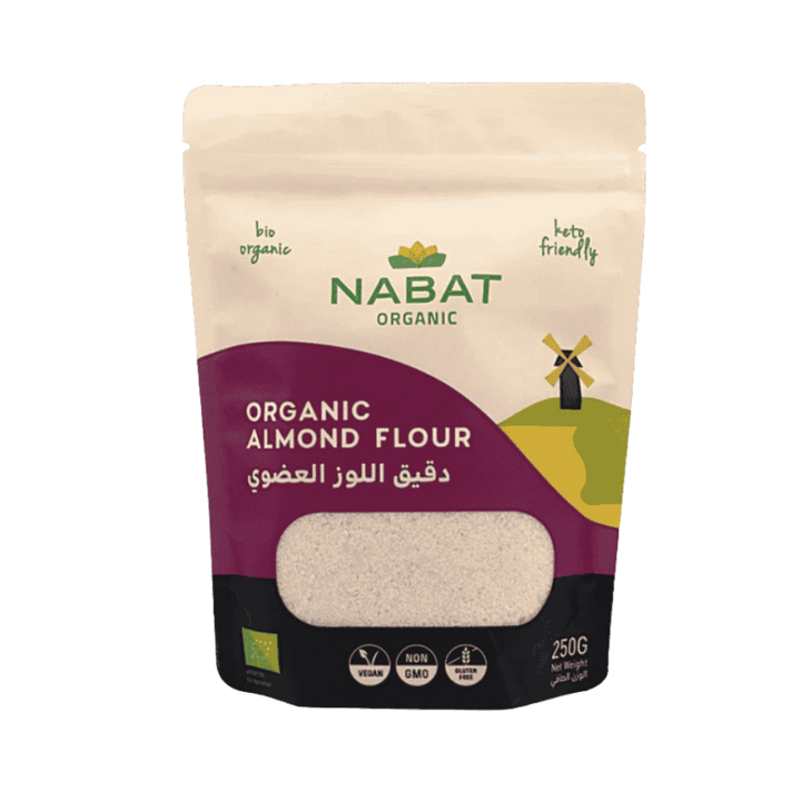 NABAT ORGANIC Almond Flour - 250g | نبات دقيق اللوز الطبيعي - 250غ