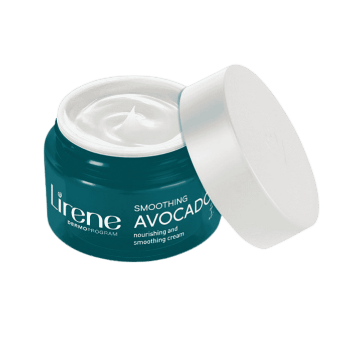 Lirene Smoothing Avocado - Nourishing Face Cream For Day And Night - 50ml  | ليرين كريم مرطب نهاري وليلي للوجه بالأفوكادو - 50 مل