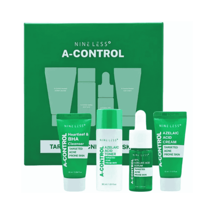 NINE LESS A-Control targeted acne prone skin | ناين ليس مجموعة للبشرة المعرضة لحب الشباب