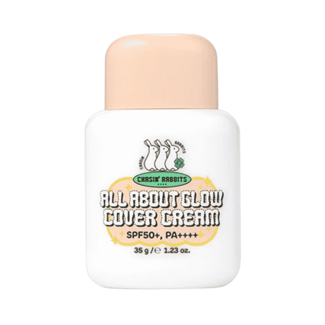 CHASIN' RABBITS ALL ABOUT GLOW COVER CREAM SPF50+ PA++++ - 35g|  تشيسن رابتس واقي شمسي مع لون -35 غرام