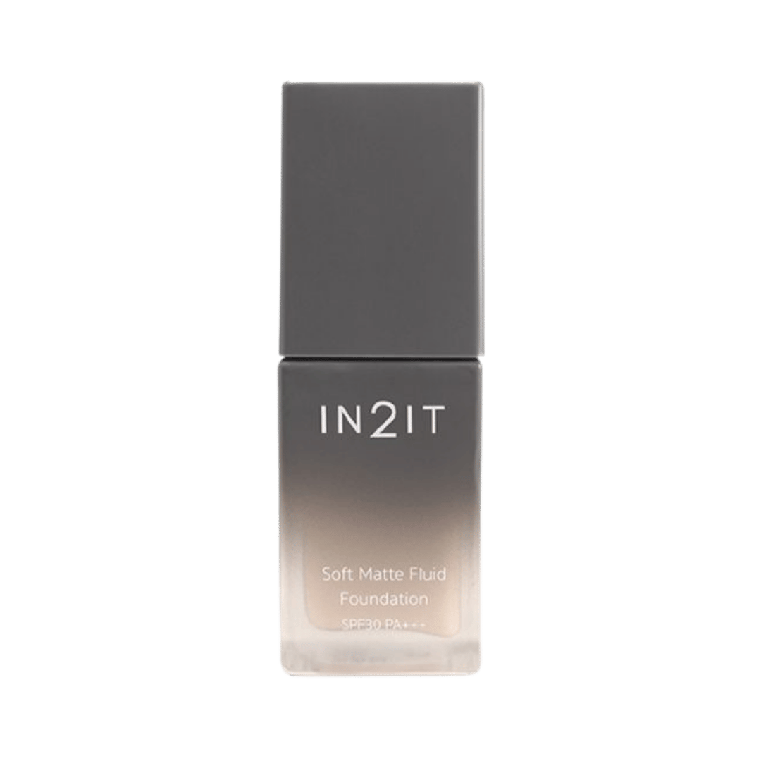 IN2IT Soft Matte Fluid Foundation SPF30 PA+++ - 20ml | ان تو ات فاونديشن سوفت مات مع عامل حماية شمسي - 20 مل