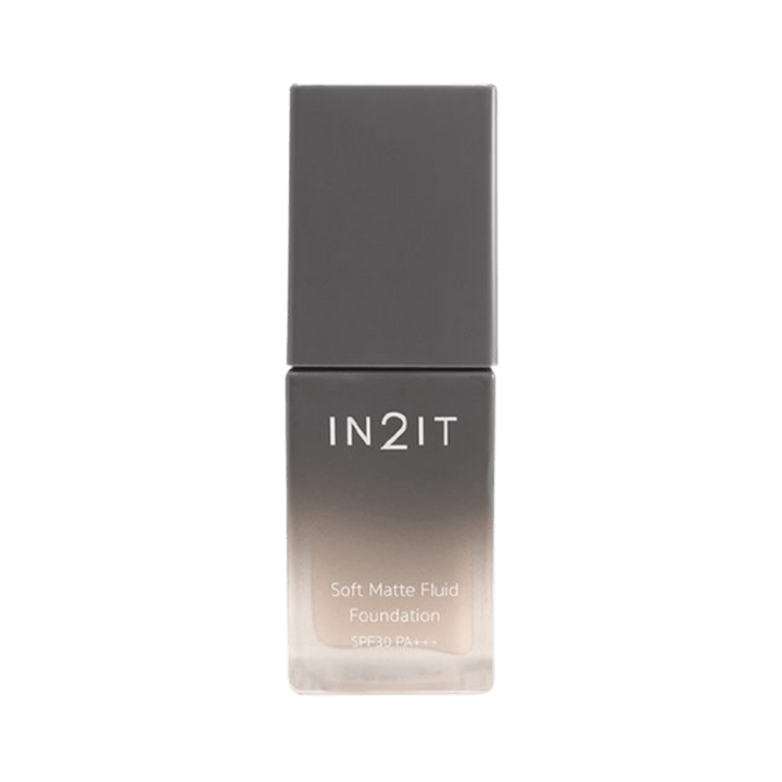 IN2IT Soft Matte Fluid Foundation SPF30 PA+++ - 20ml | ان تو ات فاونديشن سوفت مات مع عامل حماية شمسي - 20 مل