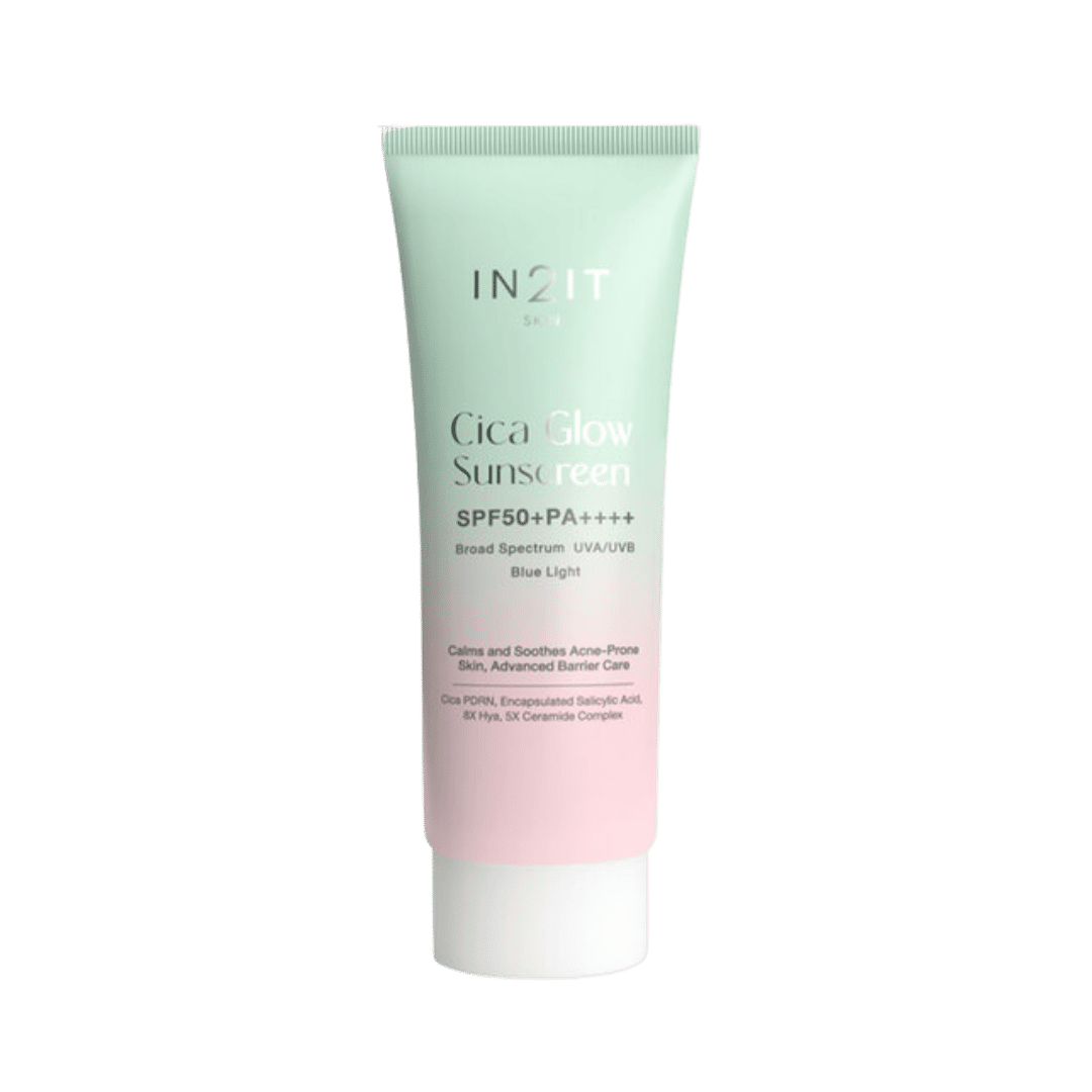 IN2IT Cica Glow Sunscreen SPF50+ PA++++ - 40g | ان تو ات واقي شمسي غلو - 40 غ