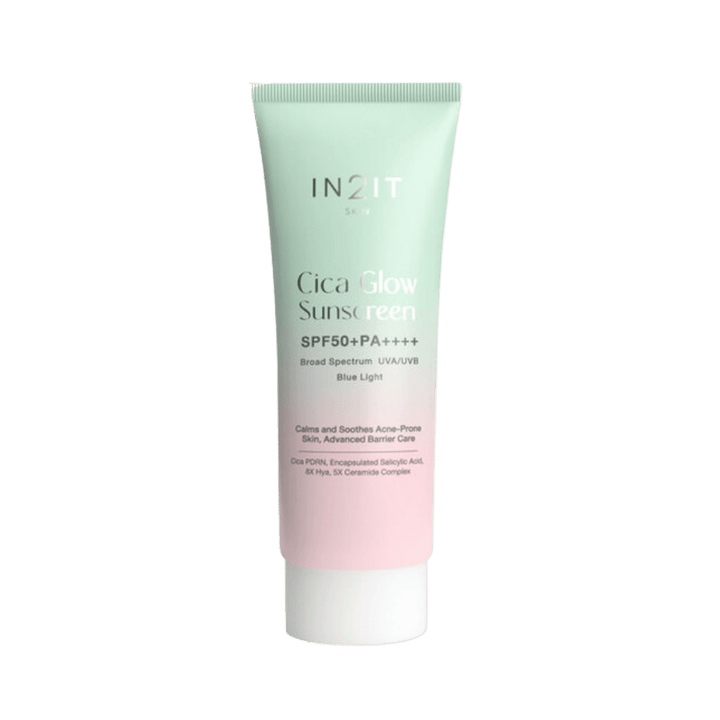 IN2IT Cica Glow Sunscreen SPF50+ PA++++ - 40g | ان تو ات واقي شمسي غلو - 40 غ
