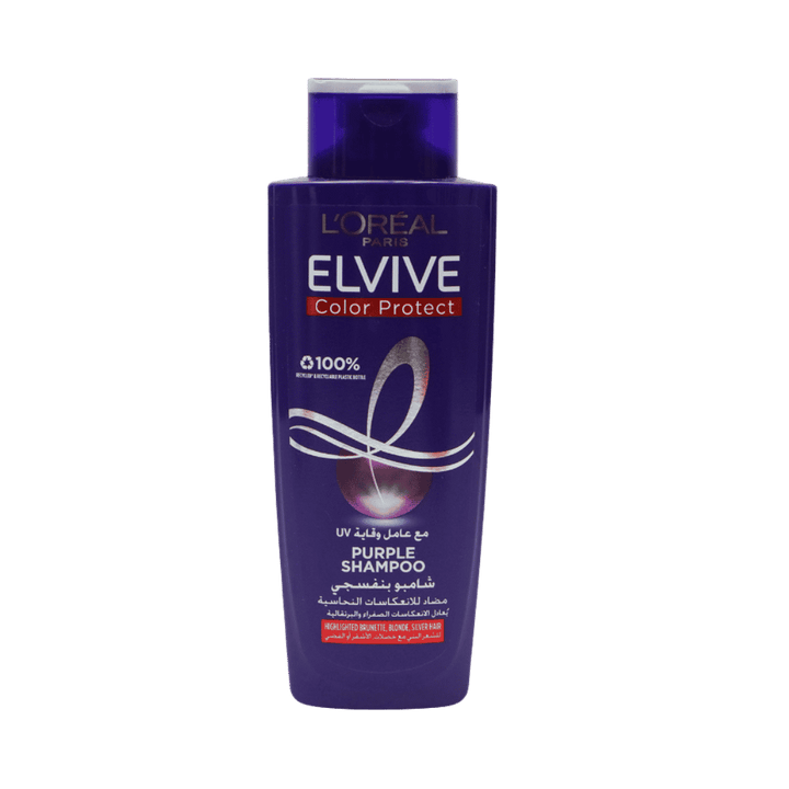 L’Oreal Elvive Color Protect Purple Shampoo - 200ml | لوريال شامبو بنفسجي لحماية اللون - 200مل