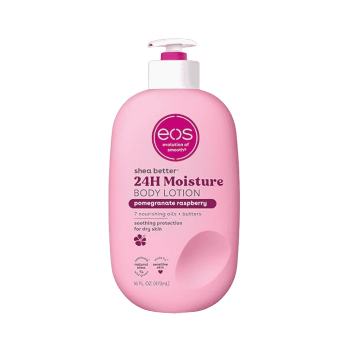 eos Shea Better Body Lotion Pomegranate Raspberry - 473ml | اي او اس لوشن الجسم بالرمان والتوت - 473 مل