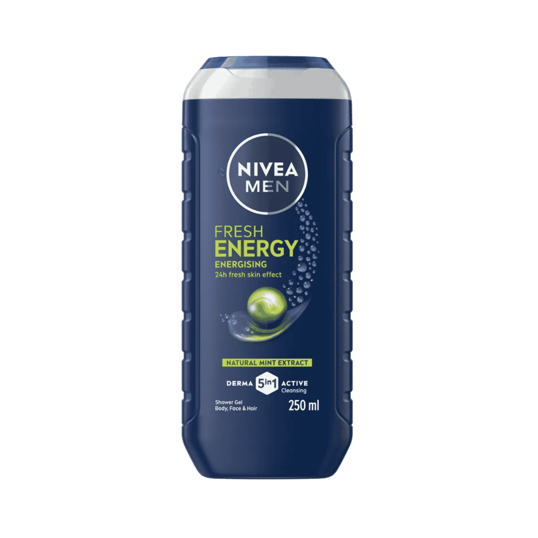 Nivea Men Energy 24 H Fresh Effect Shower Gel - 250ml | نيفيا جل استحمام إنرجي 24 ساعة انتعاش - 250مل